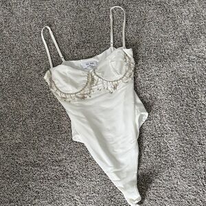 Punchy Blonde Rhinestone Bodysuit